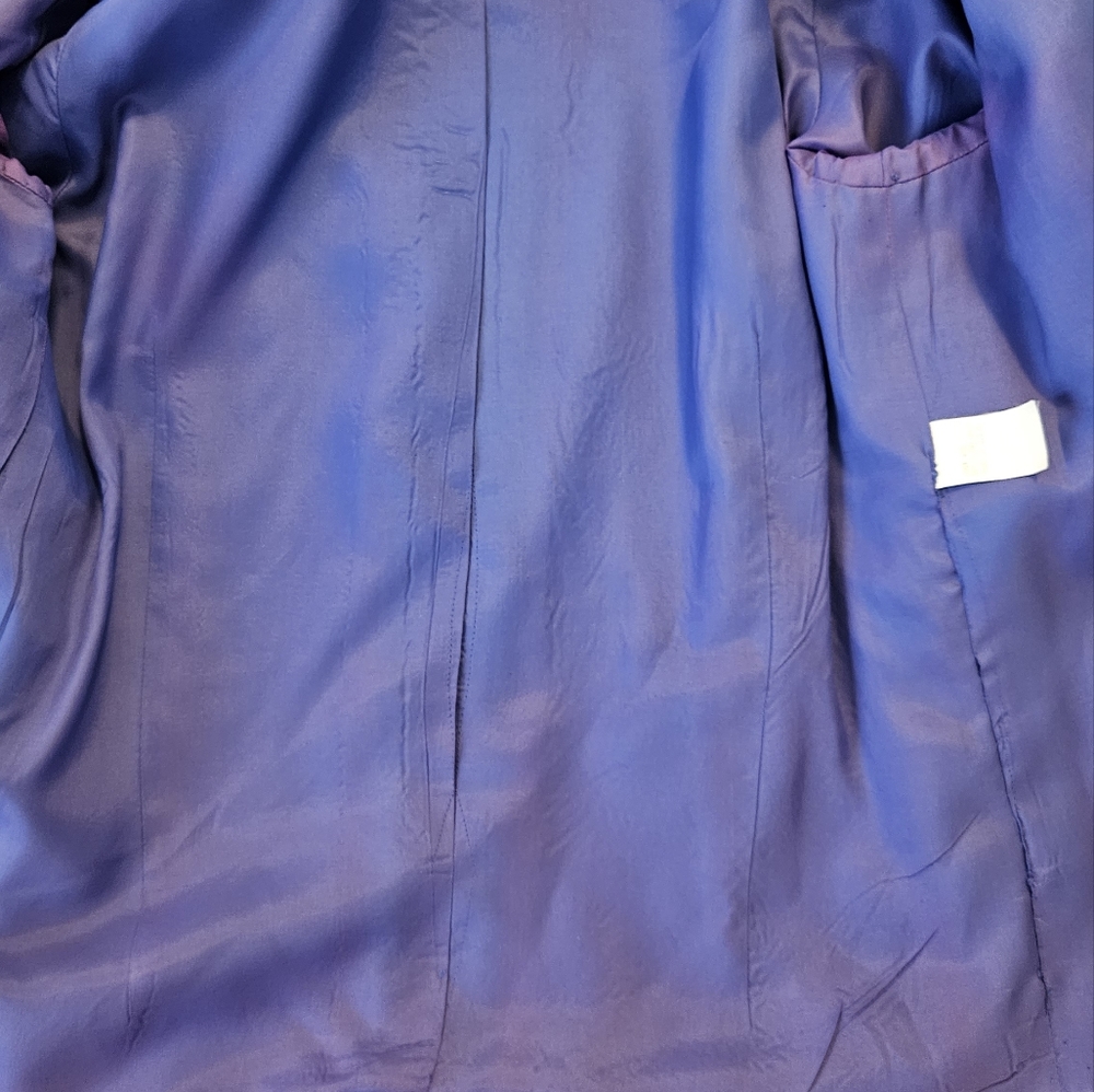 Carolina Herrera Jacket Vintage Royal blue/Black Sz 6 EUC - Picture 7 of 14